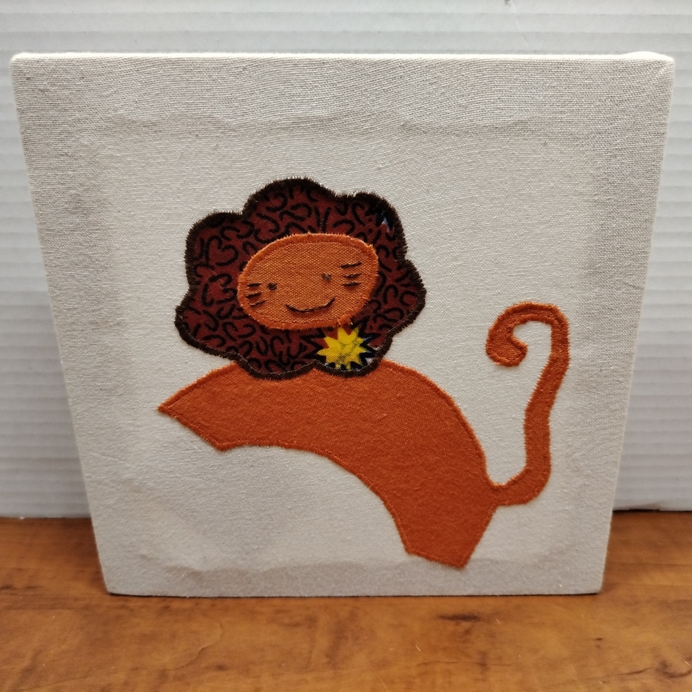 Handmade Fabric Over Canvas Animal Wall Art. Made in Nairobi, Kenya by Anna K - Picture 2 of 13